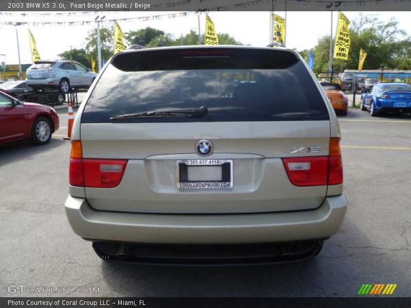Pearl Beige Metallic / Beige 2003 BMW X5 3.0i