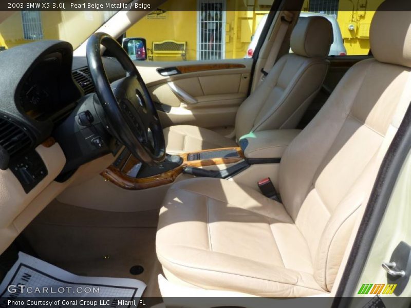 Pearl Beige Metallic / Beige 2003 BMW X5 3.0i