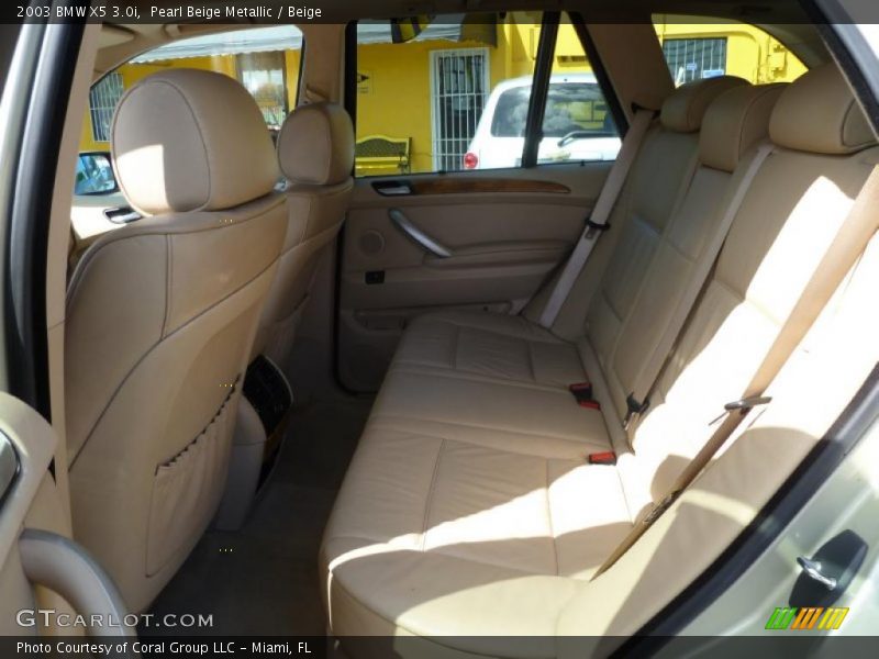 Pearl Beige Metallic / Beige 2003 BMW X5 3.0i