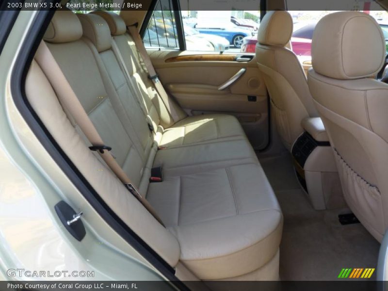 Pearl Beige Metallic / Beige 2003 BMW X5 3.0i