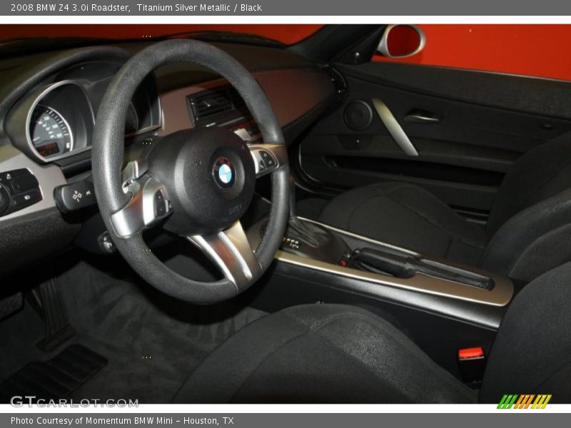 Titanium Silver Metallic / Black 2008 BMW Z4 3.0i Roadster