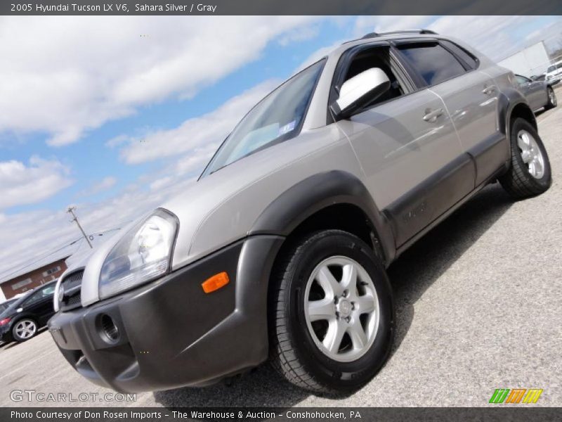 Sahara Silver / Gray 2005 Hyundai Tucson LX V6