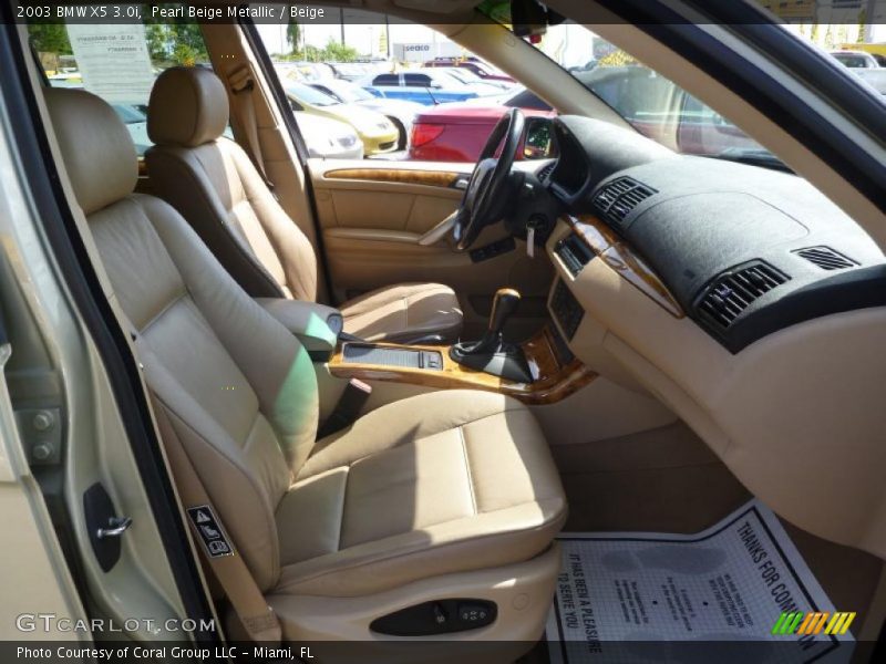 Pearl Beige Metallic / Beige 2003 BMW X5 3.0i