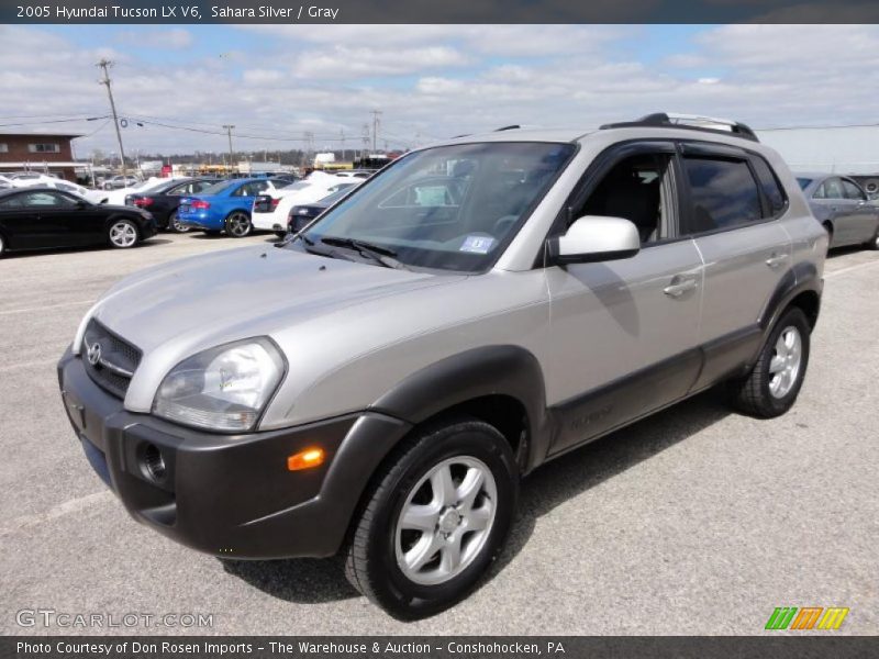 Sahara Silver / Gray 2005 Hyundai Tucson LX V6