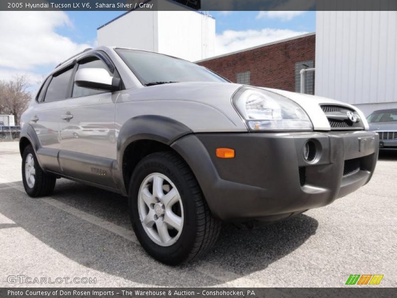 Sahara Silver / Gray 2005 Hyundai Tucson LX V6