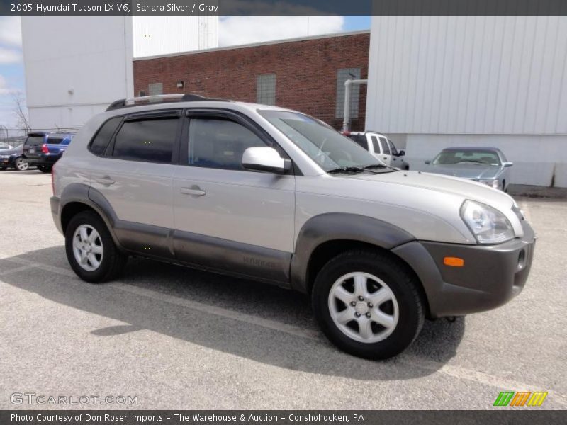 Sahara Silver / Gray 2005 Hyundai Tucson LX V6