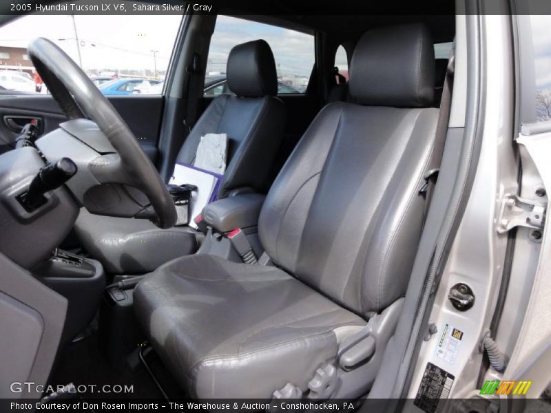 Sahara Silver / Gray 2005 Hyundai Tucson LX V6
