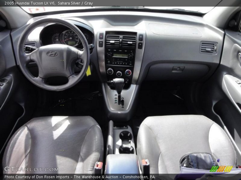 Sahara Silver / Gray 2005 Hyundai Tucson LX V6