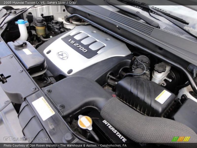 Sahara Silver / Gray 2005 Hyundai Tucson LX V6