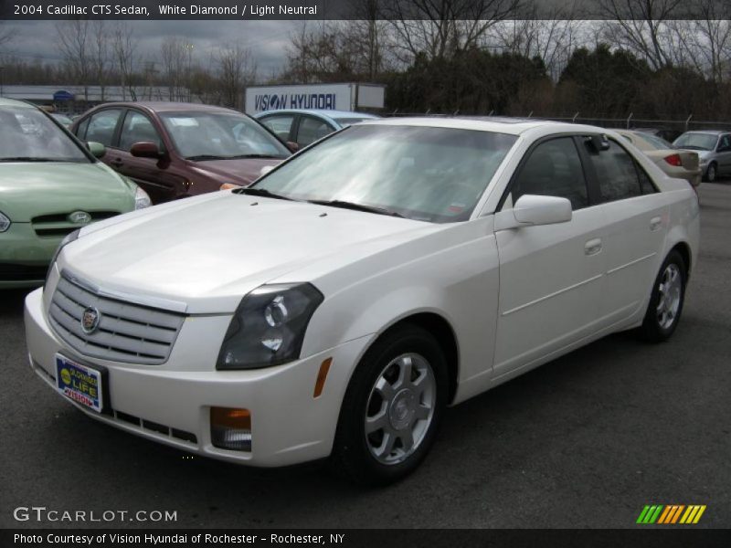 White Diamond / Light Neutral 2004 Cadillac CTS Sedan