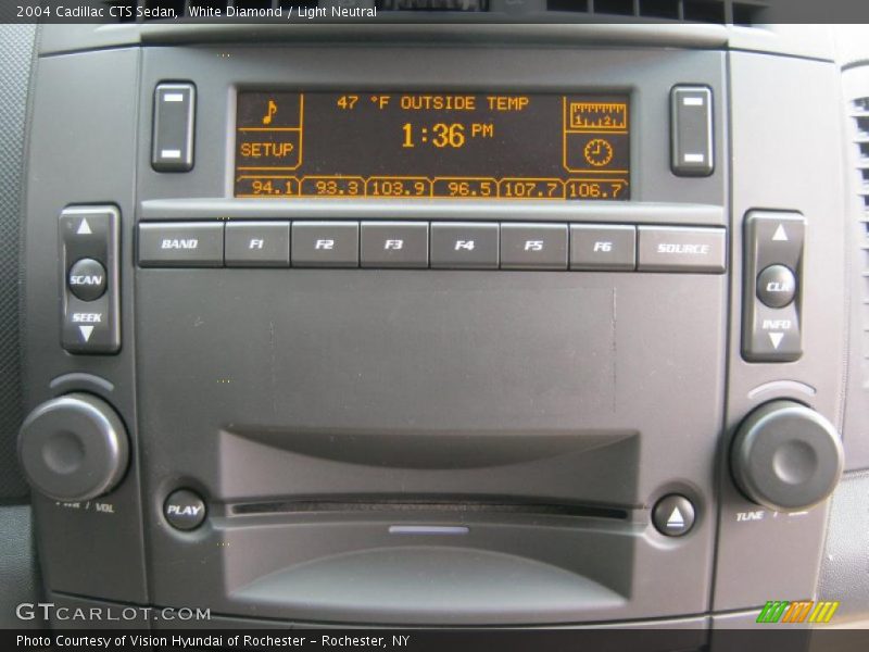 White Diamond / Light Neutral 2004 Cadillac CTS Sedan