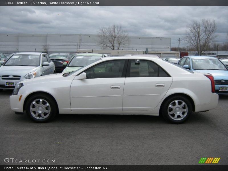 White Diamond / Light Neutral 2004 Cadillac CTS Sedan