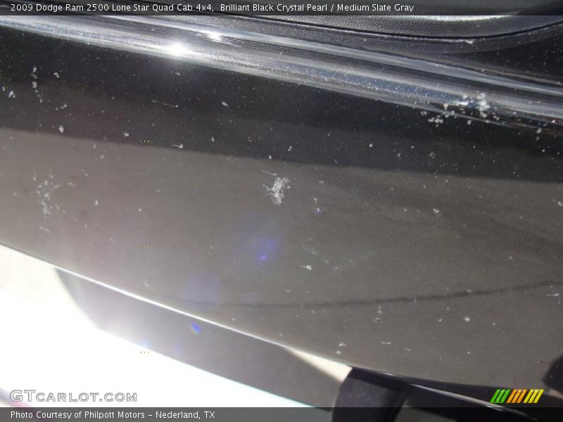 Brilliant Black Crystal Pearl / Medium Slate Gray 2009 Dodge Ram 2500 Lone Star Quad Cab 4x4