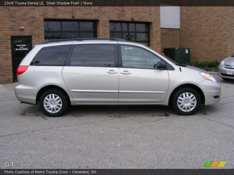 Silver Shadow Pearl / Stone 2008 Toyota Sienna LE
