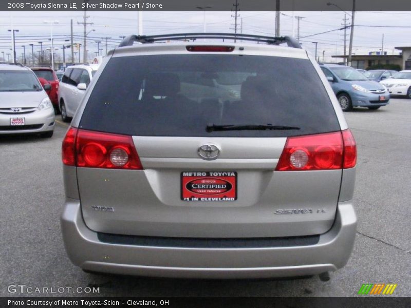 Silver Shadow Pearl / Stone 2008 Toyota Sienna LE
