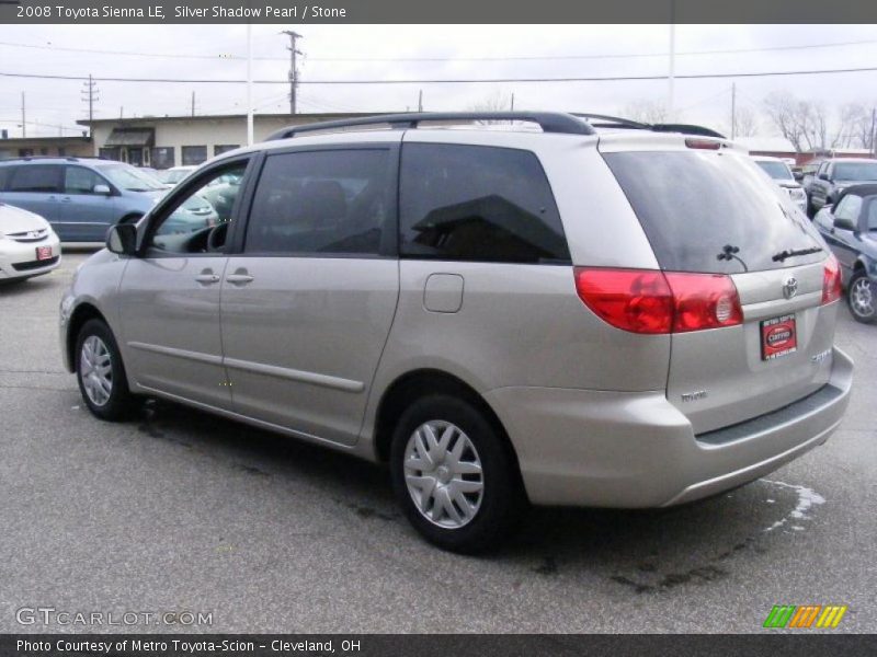 Silver Shadow Pearl / Stone 2008 Toyota Sienna LE