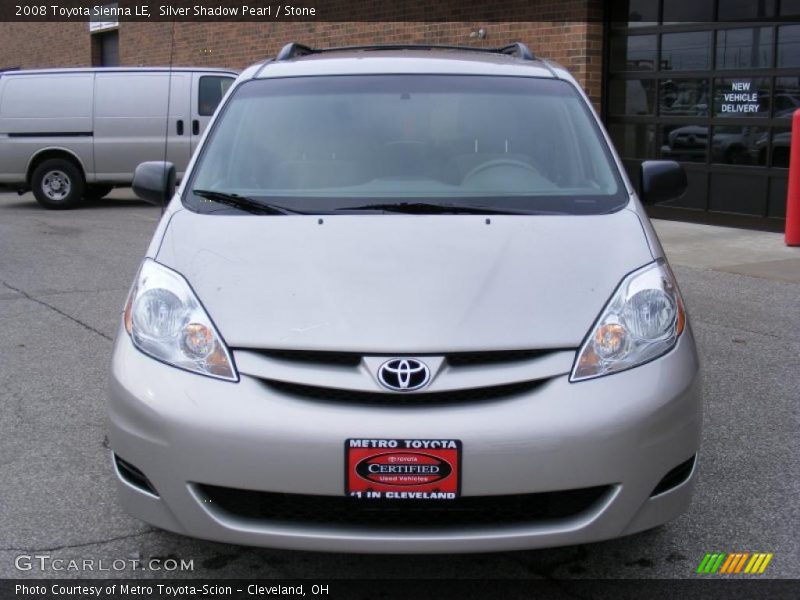 Silver Shadow Pearl / Stone 2008 Toyota Sienna LE