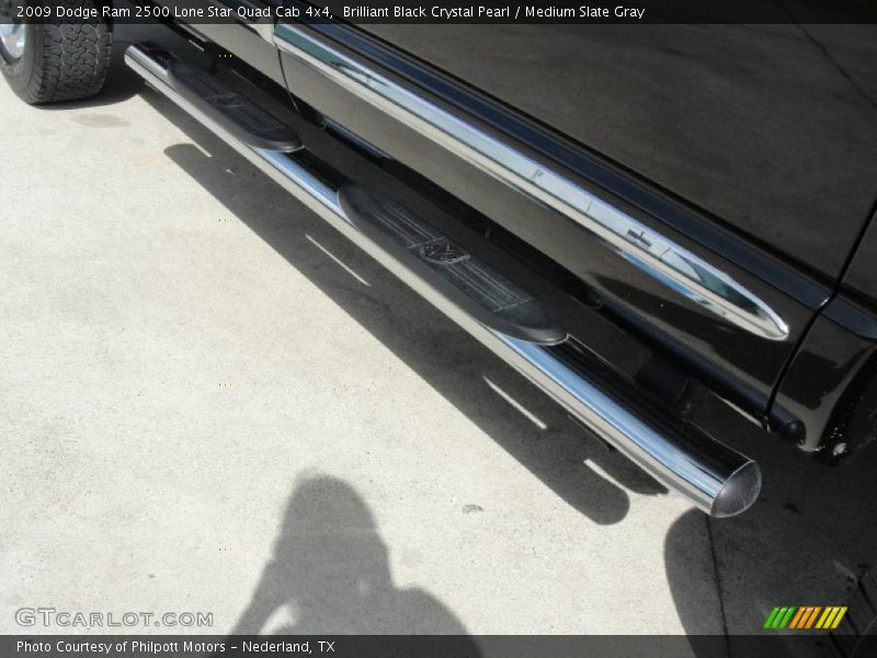 Brilliant Black Crystal Pearl / Medium Slate Gray 2009 Dodge Ram 2500 Lone Star Quad Cab 4x4