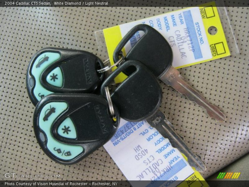 White Diamond / Light Neutral 2004 Cadillac CTS Sedan