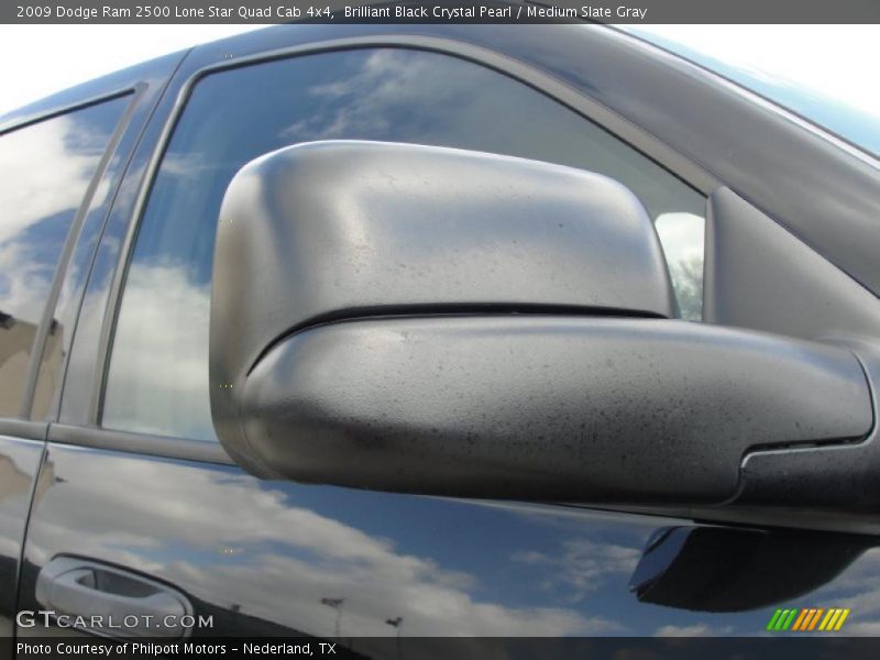 Brilliant Black Crystal Pearl / Medium Slate Gray 2009 Dodge Ram 2500 Lone Star Quad Cab 4x4