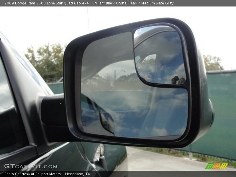 Brilliant Black Crystal Pearl / Medium Slate Gray 2009 Dodge Ram 2500 Lone Star Quad Cab 4x4