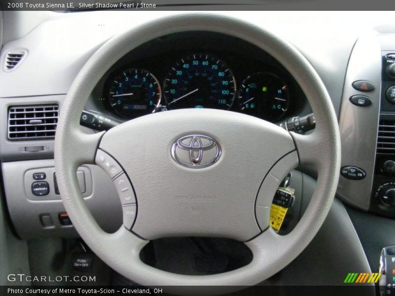 Silver Shadow Pearl / Stone 2008 Toyota Sienna LE