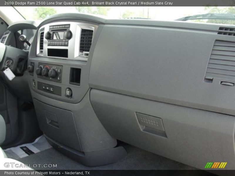 Brilliant Black Crystal Pearl / Medium Slate Gray 2009 Dodge Ram 2500 Lone Star Quad Cab 4x4