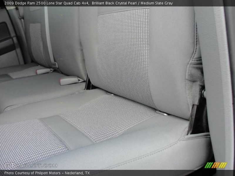 Brilliant Black Crystal Pearl / Medium Slate Gray 2009 Dodge Ram 2500 Lone Star Quad Cab 4x4