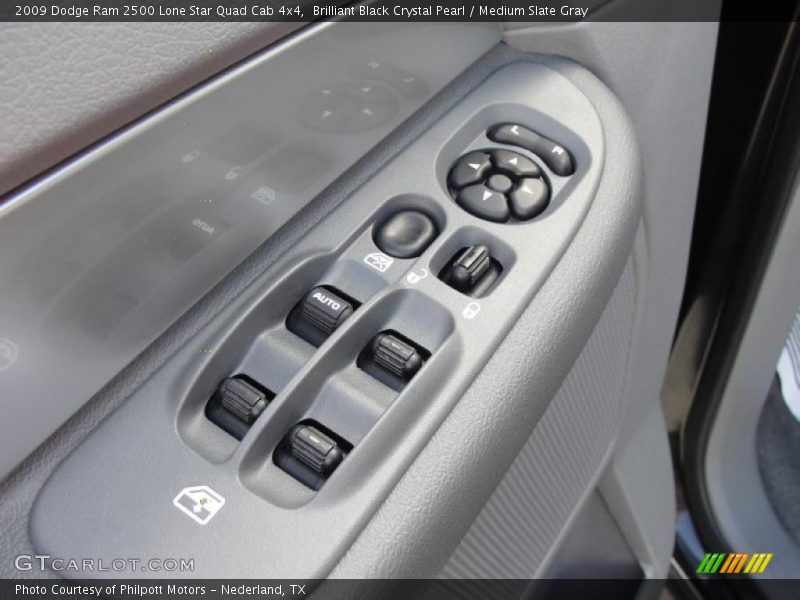 Brilliant Black Crystal Pearl / Medium Slate Gray 2009 Dodge Ram 2500 Lone Star Quad Cab 4x4