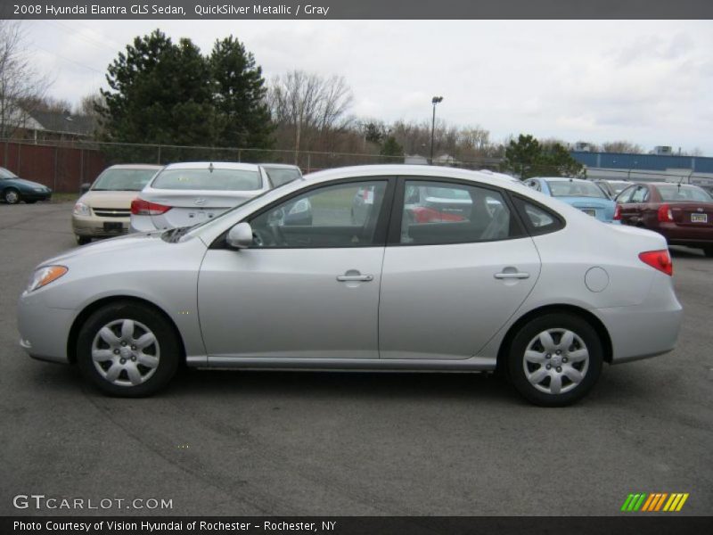 QuickSilver Metallic / Gray 2008 Hyundai Elantra GLS Sedan