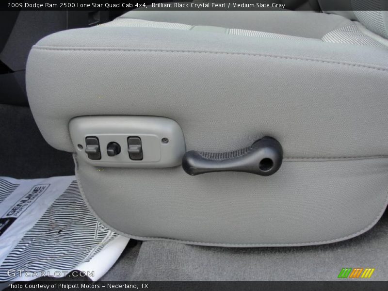 Brilliant Black Crystal Pearl / Medium Slate Gray 2009 Dodge Ram 2500 Lone Star Quad Cab 4x4