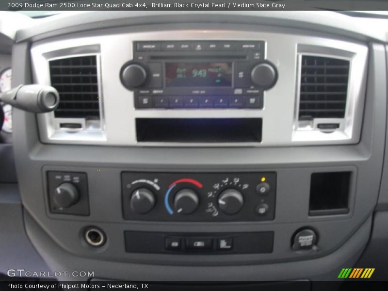 Brilliant Black Crystal Pearl / Medium Slate Gray 2009 Dodge Ram 2500 Lone Star Quad Cab 4x4