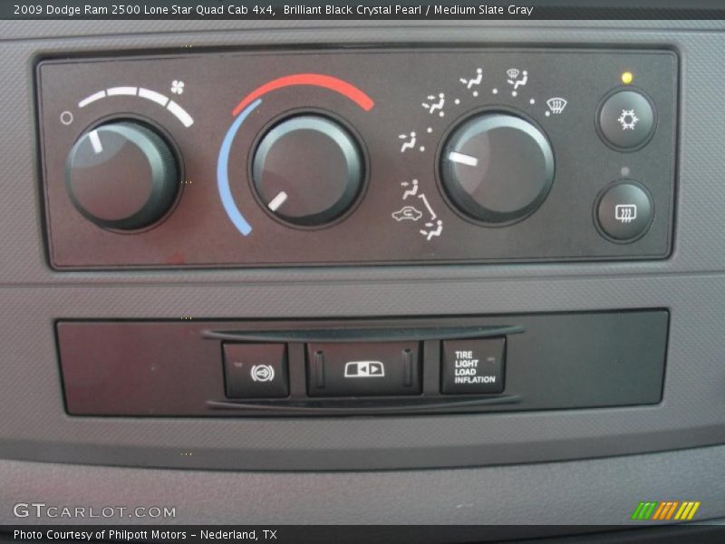 Brilliant Black Crystal Pearl / Medium Slate Gray 2009 Dodge Ram 2500 Lone Star Quad Cab 4x4