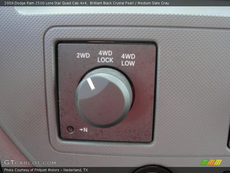 Brilliant Black Crystal Pearl / Medium Slate Gray 2009 Dodge Ram 2500 Lone Star Quad Cab 4x4