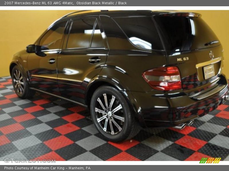 Obsidian Black Metallic / Black 2007 Mercedes-Benz ML 63 AMG 4Matic