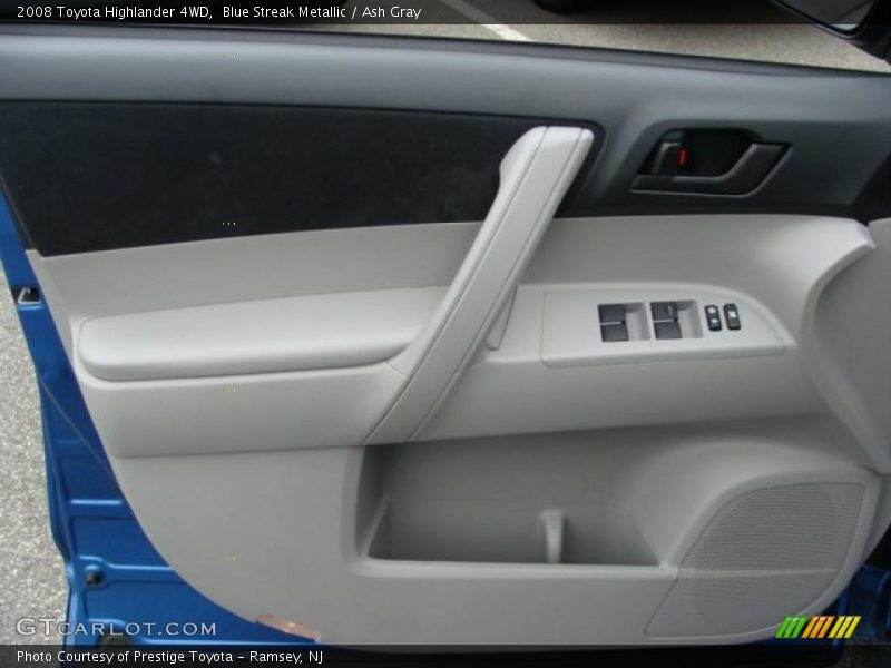Blue Streak Metallic / Ash Gray 2008 Toyota Highlander 4WD