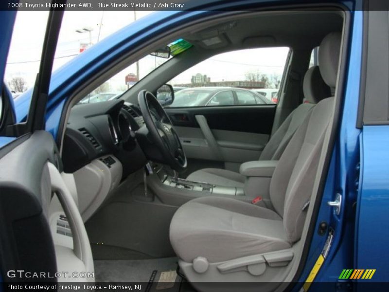 Blue Streak Metallic / Ash Gray 2008 Toyota Highlander 4WD