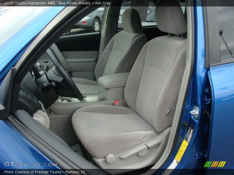 Blue Streak Metallic / Ash Gray 2008 Toyota Highlander 4WD