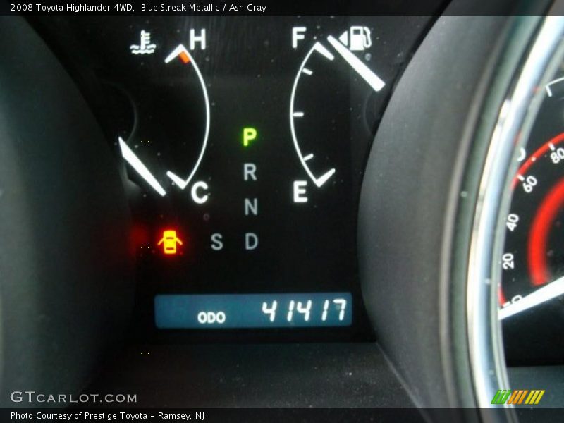 Blue Streak Metallic / Ash Gray 2008 Toyota Highlander 4WD