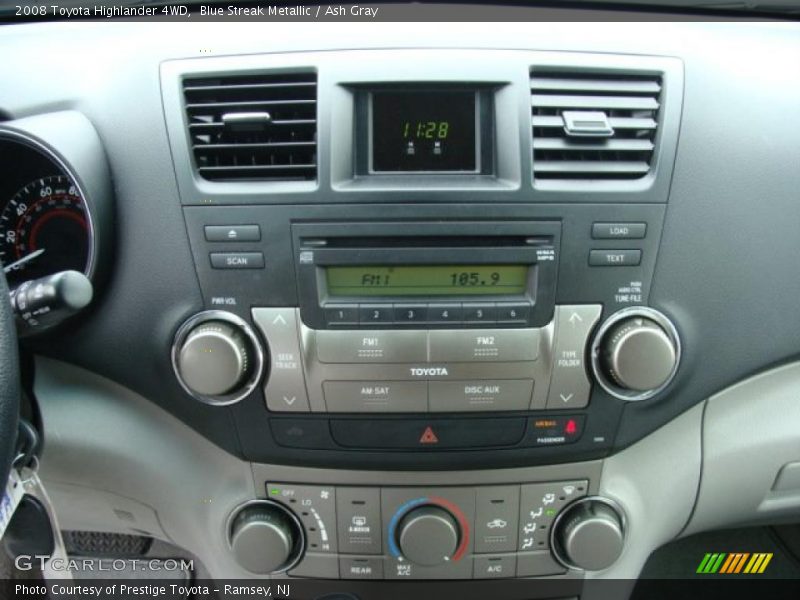 Blue Streak Metallic / Ash Gray 2008 Toyota Highlander 4WD