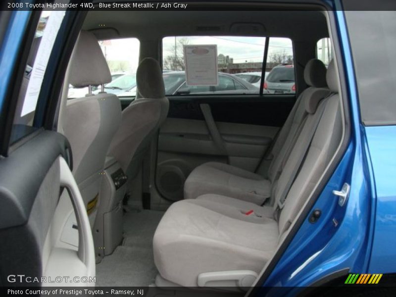 Blue Streak Metallic / Ash Gray 2008 Toyota Highlander 4WD