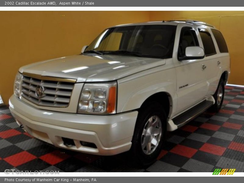 Aspen White / Shale 2002 Cadillac Escalade AWD
