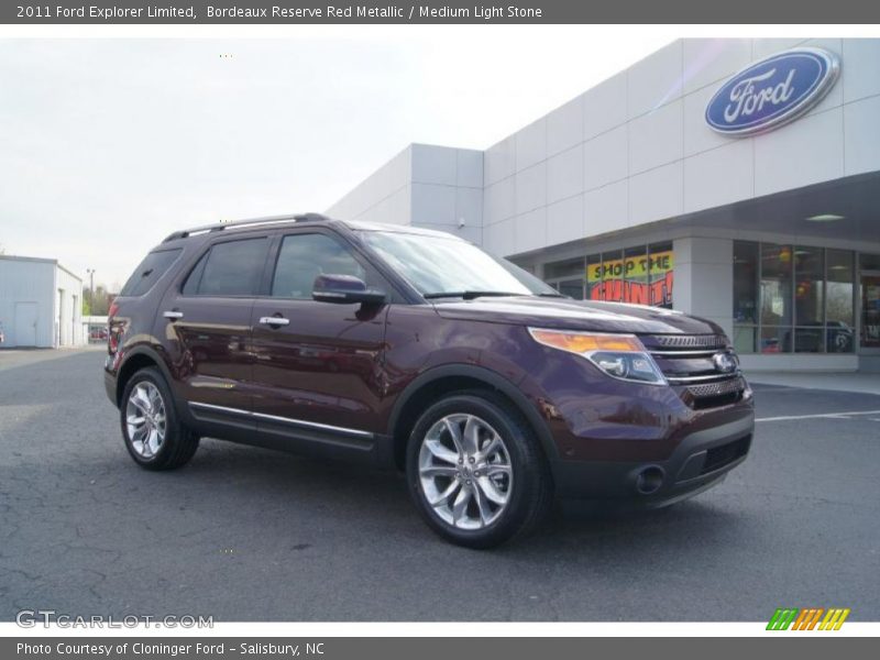 Bordeaux Reserve Red Metallic / Medium Light Stone 2011 Ford Explorer Limited