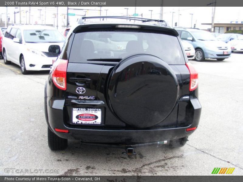 Black / Dark Charcoal 2008 Toyota RAV4 Sport V6 4WD