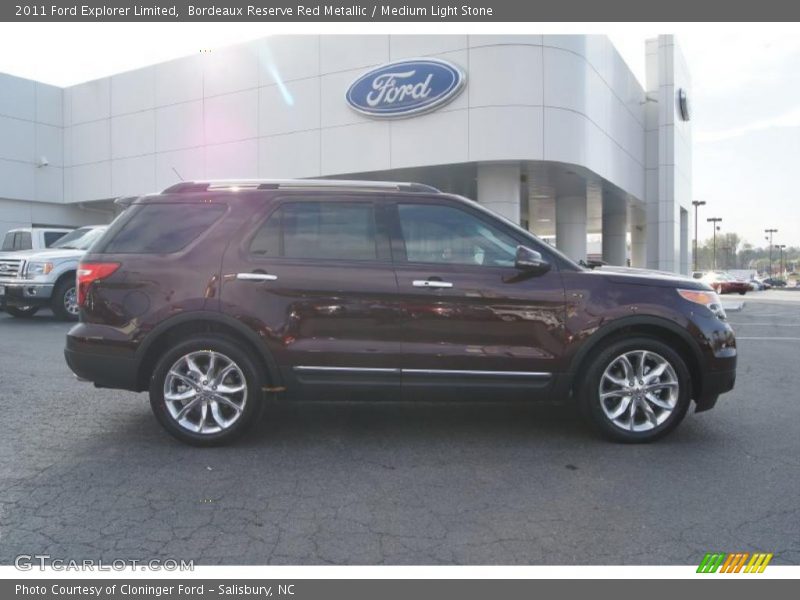 Bordeaux Reserve Red Metallic / Medium Light Stone 2011 Ford Explorer Limited