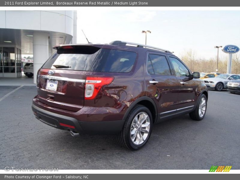 Bordeaux Reserve Red Metallic / Medium Light Stone 2011 Ford Explorer Limited
