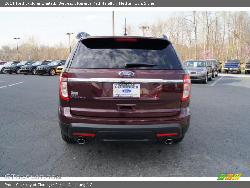 Bordeaux Reserve Red Metallic / Medium Light Stone 2011 Ford Explorer Limited