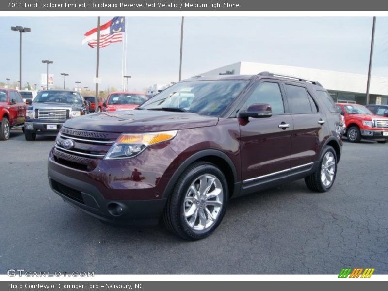 Bordeaux Reserve Red Metallic / Medium Light Stone 2011 Ford Explorer Limited