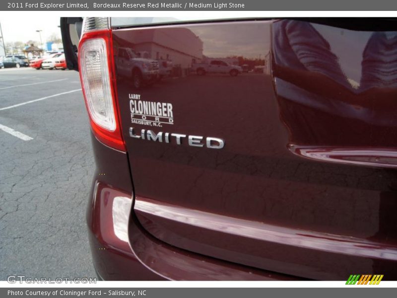 Bordeaux Reserve Red Metallic / Medium Light Stone 2011 Ford Explorer Limited