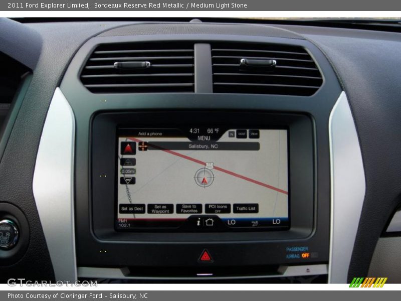 Navigation of 2011 Explorer Limited